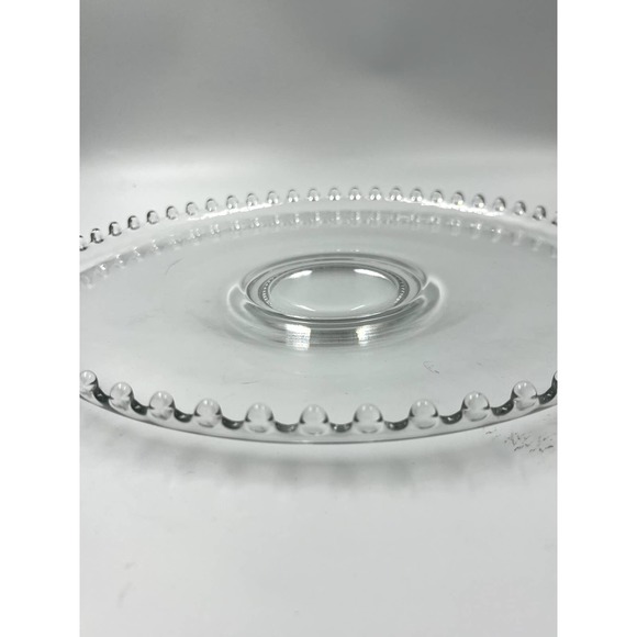 Vintage Imperial Glass Candlewick 12" Serving Dish Platter - Picture 2 of 3